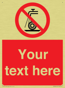 Custom prohibition Do not use for wet grinding